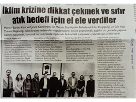 İklim krizine dikkat çekmek ve sıfır atık hedefi için el ele verdiler