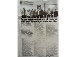 İklim krizine dikkat çekmek ve sıfır atık hedefi için el ele verdiler
