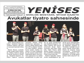 BASINDA BAROMUZ (Mersin Barosu Avukatları Tiyatro Sahnesinde)