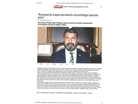 BASINDA BAROMUZ (Yeşilboğaz; "Korona Virüs Kapan Çalışanın Sorumluluğu İşverene Aittir")