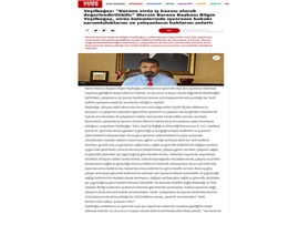 Yeşilboğaz: ("Korona Virüs İş Kazası Olarak Değerlendirilebilir")
