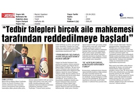 Yeşilboğaz: "Mahkemelerde tedbir talepleri reddediliyor"