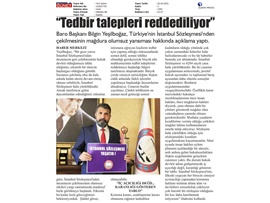 Yeşilboğaz: "Mahkemelerde tedbir talepleri reddediliyor"