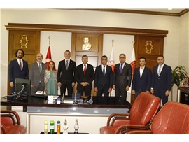 BAROMUZ VE TBB YÖNETİMİNDEN, MERSİN ADALET KOMİSYONU BAŞKANI MUSTAFA KAHVECİ’YE ZİYARET