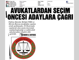 BASINDA BAROMUZ (Avukatlardan Seçim Öncesi Adaylara Çağrı)