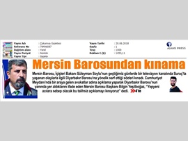 BASINDA BAROMUZ (Mersin Barosu Atatürk Anıtı'na Çelenk Sundu)