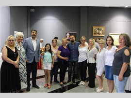 BARO BAŞKANIMIZ AV. BİLGİN YEŞİLBOĞAZ,  ‘FIRÇAMDAKİ HAYAT’ RESİM SERGİSİ’NİN AÇILIŞINA KATILDI