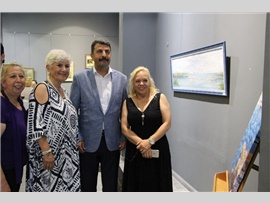 BARO BAŞKANIMIZ AV. BİLGİN YEŞİLBOĞAZ,  ‘FIRÇAMDAKİ HAYAT’ RESİM SERGİSİ’NİN AÇILIŞINA KATILDI