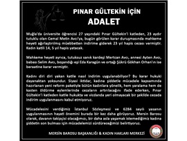 PINAR GÜLTEKİN İÇİN ADALET