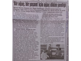 BASINDA BAROMUZ (Mersin Barosu ve Orman Bölge Müdürlüğü Ağaç Dikim Şenliği Düzenleyecek)