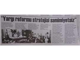 BASINDA BAROMUZ (Yeşilboğaz, "Yargı Reformu Stratejisi Samimiyetsiz")
