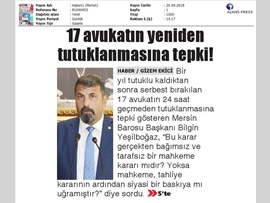BASINDA BAROMUZ (Tutuklu Avukatlarla İlgili Basın Açıklaması)
