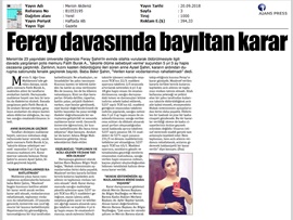 BASINDA BAROMUZ (Baro Başkanımız Bilgin Yeşilboğaz, Feray'ın Duruşmasına Gözlemci Olarak Katıldı)
