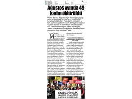 BASINDA BAROMUZ (Ağustos Ayında 49 Kadın Katledildi)