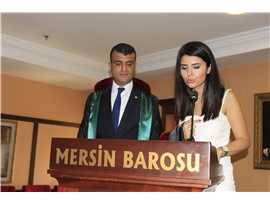 CÜBBE GİYİP AVUKATLIK MESLEĞİNE İLK ADIMI ATTILAR