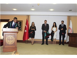 CÜBBE GİYİP AVUKATLIK MESLEĞİNE İLK ADIMI ATTILAR