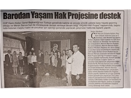 Mersin Barosu'ndan Yaşam Hak Projesi'ne destek