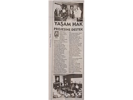 Mersin Barosu'ndan Yaşam Hak Projesi'ne destek
