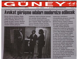 BASINDA BAROMUZ (Mersin Cezaevi Avukat Görüşme Odaları Yeniden Dizayn Edilecek)