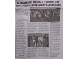 BASINDA BAROMUZ (Mersin Emek ve Demokrasi Platformu ile Ortak Açıklama)