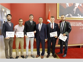 MERSİN BAROSU BASKETBOL VE VOLEYBOL TAKIMLARI BAŞKANIMIZI ZİYARET ETTİ