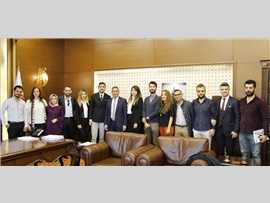 MERSİN BAROSU BASKETBOL VE VOLEYBOL TAKIMLARI BAŞKANIMIZI ZİYARET ETTİ