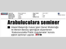 BASINDA BAROMUZ ( Arabuluculukta Pratik Uygulamalar Semineri)