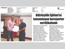 BASINDA BAROMUZ (Bilirkişilik Temel Eğitim Programının 1. Gurup Katılımcıları Sertifikalarını Aldı)