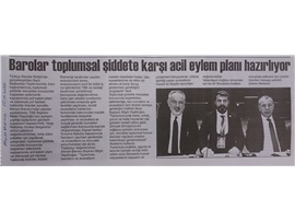 BASINDA BAROMUZ (Barolar Toplumsal Şiddete Karşı Acil Eylem Planı Yapıyor)