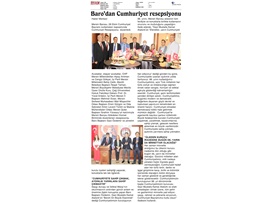 Mersin Barosu Cumhuriyet Resepsiyonu düzenledi