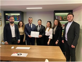 MESLEKTAŞIMIZIN OFİS AÇILIŞINA KATILDIK