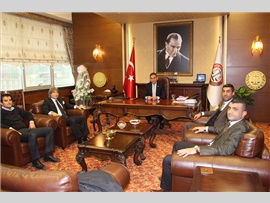 ZİYARET -Mersin Turizm İşletmecileri Derneği Başkanı, Başkanımızı Makamında ziyaret etti.