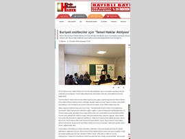 BASINDA BAROMUZ (Suriyeli Mültecilere Temel Haklar Atölyesi Yapıldı)
