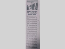 BASINDA BAROMUZ (Suriyeli Mültecilere Temel Haklar Atölyesi Yapıldı)