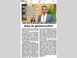 BASINDA BAROMUZ (Başkanımızın Yeni Yıl Mesajı)