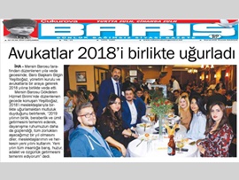 BASINDA BAROMUZ (Avukatlarımız 2018'i Birlikte Uğurladı)