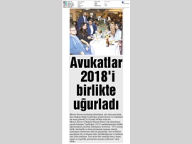 BASINDA BAROMUZ (Avukatlarımız 2018'i Birlikte Uğurladı)