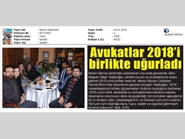 BASINDA BAROMUZ (Avukatlarımız 2018'i Birlikte Uğurladı)
