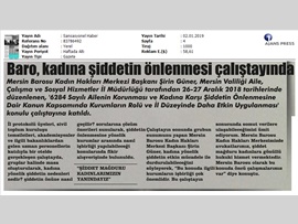 BASINDA BAROMUZ (Kadına Şiddet Etkin Mücadele İle Önlenebilir)
