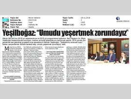 BASINDA BAROMUZ (2018 YılınıDeğerlendirme ve 2019'u Planlama Toplantısı Yapıldı)
