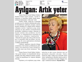 BASINDA MERSİN BAROSU (Av. Ruşen Ayşen Ayılgan: Artık Yeter ! ")