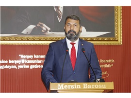 MERSİN BAROSU 95. KURULUŞ YILDÖNÜMÜNÜ KUTLADI