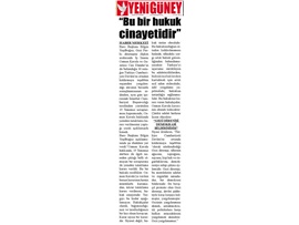 BASINDA BAROMUZ (Yeşilboğaz: "Gezi Davasında Hukuk Cinayeti İşlenmiştir")