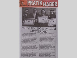 BASINDA BAROMUZ (Baro Bşk. Er, "Mesleki Eğitimleri Artırdık")