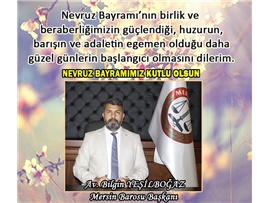 “NEVRUZUN NORMALLEŞMEYE VESİLE OLMASINI TEMENNİ EDİYORUM”
