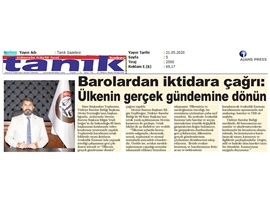 BASINDA BAROMUZ (TBB ve Baro Başkanlarından Ortak Açıklama: Değişiklik Girişimini Geri Çekin")
