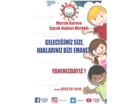 MERSİN BAROSU DERGİSİ-ÇOCUK ÖZEL SAYISI ÇIKTI