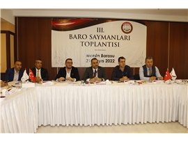 TÜRKİYE BAROLARI 3. SAYMANLAR TOPLANTISI BAROMUZUN EV SAHİPLİĞİNDE DÜZENLENDİ