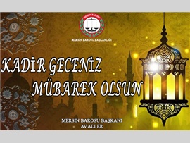 KADİR GECENİZ MÜBAREK OLSUN...