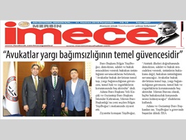 BASINDA BAROMUZ (Adana ve Gaziantep Baro Başkanlarından Baro Başkanımız Bilgin Yeşilboğaz'a Ziyaret)
